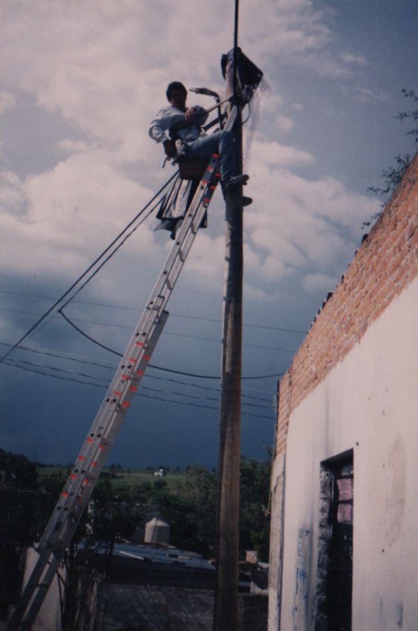 Instalación en la comunidad de Higuerillas
